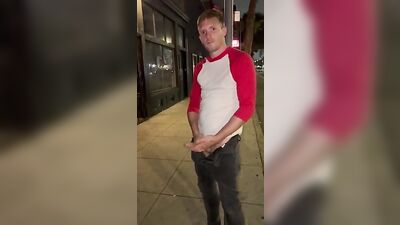 Street Cock Hunters - Drunk Straight Lad Gets Big Cock Out On Street!