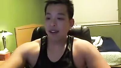 Gay Asian Web-Cam Solo Masturbation!