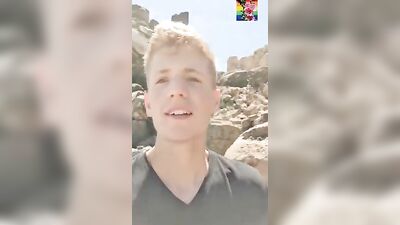 Jerking on the Beach: Solo Sex in Action with Blond Boys