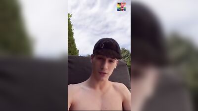 Cumming In The Garden Web-Cam Solo Sex!