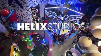 Sexy twinks flip-flop their way to a hot and steamy shower sex with friends!