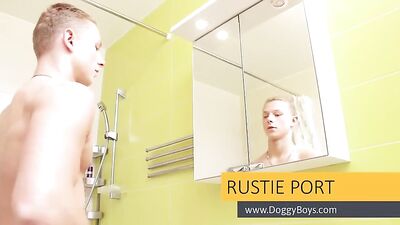 Gay Porn: RustiePorts Fun in the Shower