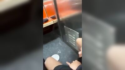 New York City Subway Frenzy: Amateur Black Frat Guys in Public Group Sex Oral Action