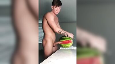 Fruitful Fun: The Twink Selfie Kings Cum-Quenching Melon Obsession