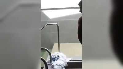 Cumming in the pool: Hard cocked muscle boys