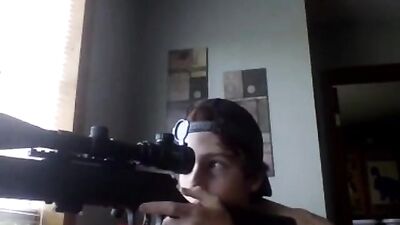 Rifle Boy Shoots