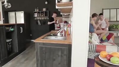 Double Delight - 023: Action-Packed Bareback Group Sex with Cum Shots and Oral Pleasure