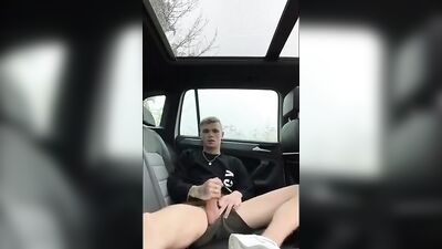 Selfie Cutie: Muscle Boys and Big Cocks on Car Rides!