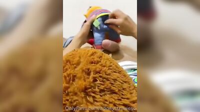 Latino Twink Fucks Doll with Passion - Hardcore Solo Action!