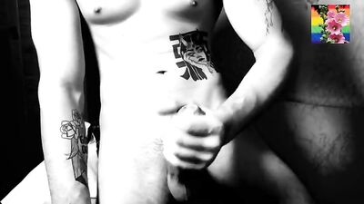 Gay Porn: Solo Sex Cum Show OR Cum Shots Black And White Web-Cam OR The Black And White Cum Show: Solo Sex