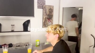 Gang of Hunks Go Wild in Swimming Pool Orgy!