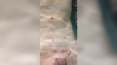 Water Worship - Black Interracial Web-Cam Jerking