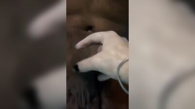 Water Worship - Black Interracial Web-Cam Jerking