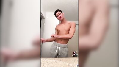Boy in Shorts Dancing Commando - Exposing His Cock!