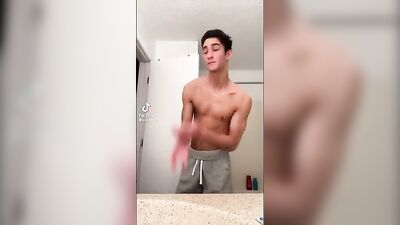 Boy in Shorts Dancing Commando - Exposing His Cock!