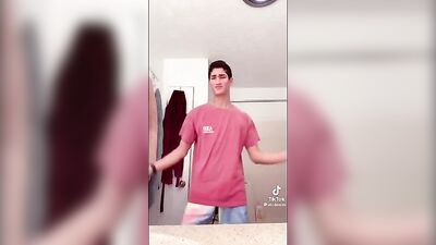 Boy in Shorts Dancing Commando - Exposing His Cock!