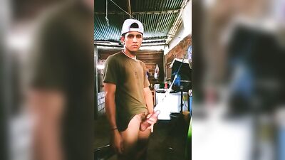 Hairy Latino Teen Cums Hard