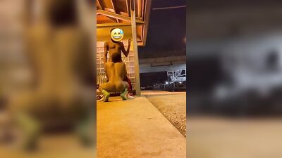 Decided to take my homeboy to my spot. He’s a little shy.