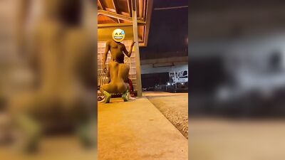 Decided to take my homeboy to my spot. He’s a little shy.