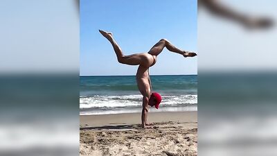 Nude Beach Naughtiness: Amateur Muscle Boys Go Public!