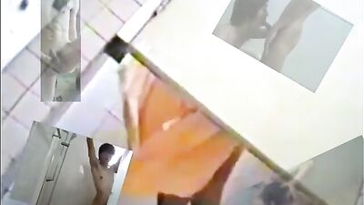 Gang Showers in Vietnamese Spy Cam