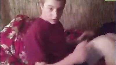 Double Duty! Two Cute Twinks Take Turns Jerking It Off!