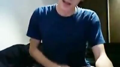 Blue shirt, white load cam boys porn
