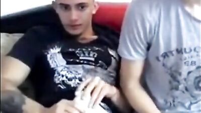 Gay Porn: First-time Blowjob with Bisexual Amateur Twink Frat Boy