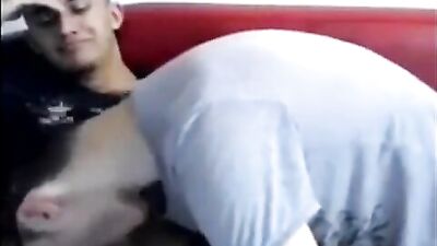 Gay Porn: First-time Blowjob with Bisexual Amateur Twink Frat Boy