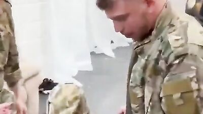 Gay Porn: Military Players Rough Sex with Strong Bottoms!