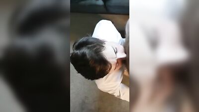 Step-son Sucks Dads Cock in the Office - Twink Edition!