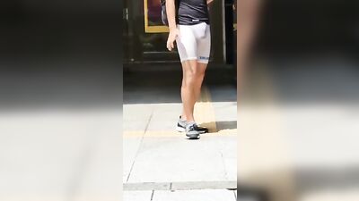 Gay Porn Twink Boner Standing Around Outside- No Cum Thrill