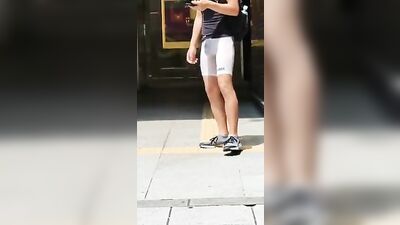 Gay Porn Twink Boner Standing Around Outside- No Cum Thrill