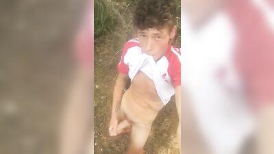 Masturbation Teen - Exploring the Wild with Uncut Cock