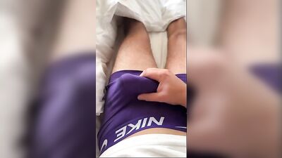 Morning Cum in Boxers - A British Lads Gay Porn Fantasy Fulfilled!