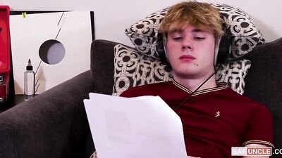 Gay Porn: Older Man Teen Bareback Action Ass Play Cum Shots Father and Step Son Oral