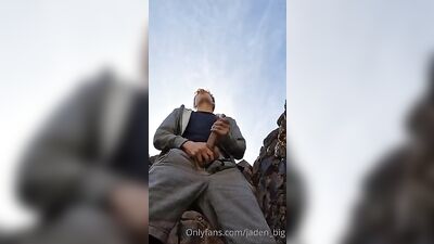 Outdoor Boys Backyard Fun: Blond Action Gay Porn!