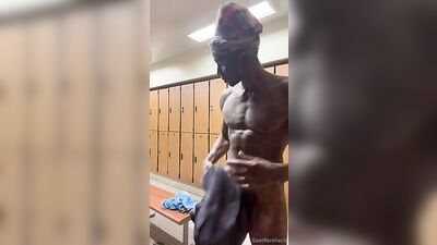 BBC Tatted Hunk - Voyeur at the Gym