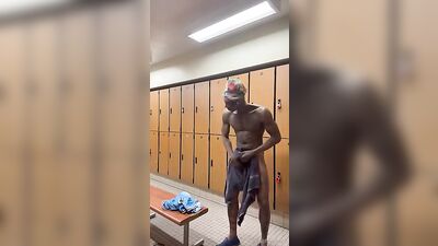 BBC Tatted Hunk - Voyeur at the Gym