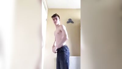 Nice bod strips and wanks gay boys porn