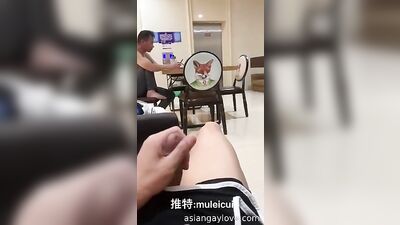 Young Asian Cutie Jerks Off in Hostel!!