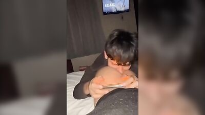 Boys Playing with their Cell Phones - Amateur Action Asses!