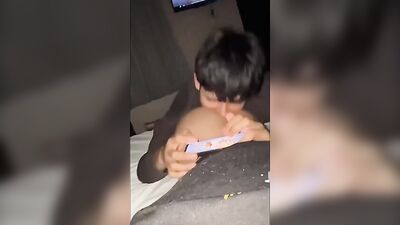 Boys Playing with their Cell Phones - Amateur Action Asses!