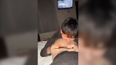 Boys Playing with their Cell Phones - Amateur Action Asses!