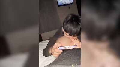 Boys Playing with their Cell Phones - Amateur Action Asses!