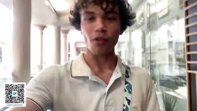 Gay Teen Masturbation Adventure: Public Fitting Room Seduction