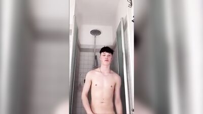 Showers and Cum Shots with Muscle Boys - Big Cocks and Solo Cute Fit Guy!