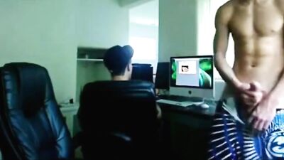Brotherly Love: Str8 Bros Cum on Web-Cam!