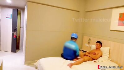 Asian Teen Gets His Cock Jerked by Food Delivery Guy: A Porn Video to Remember!