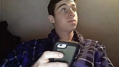 Shaved Ginger Guy with a Huge Cock - AI Enhanced Webcam Frat Boy Cum Shots